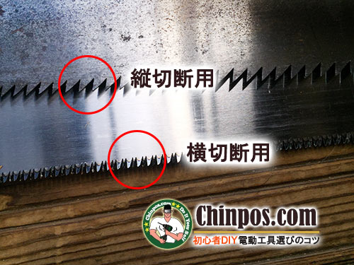 のこぎりの使い方