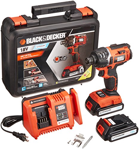 ブラックアンドデッカー(BLACK+DECKER) コードレスインパクトドライバー 18V EXI18