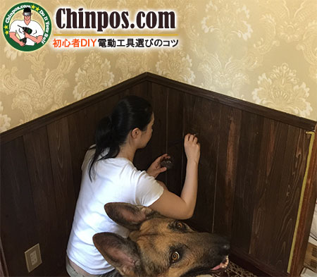 和室リビング　オシャレにモールディングDIY